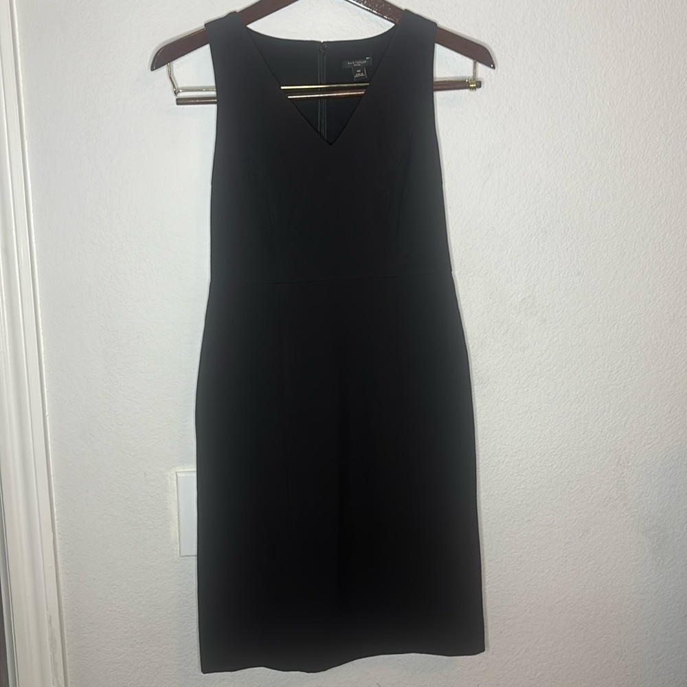 Ann Taylor sleeveless black suiting dress Size- 00P